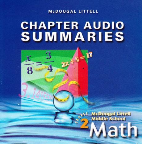 McDougal Littell Middle School Math: Chapter Audio Summaries Course 2 Spanish
