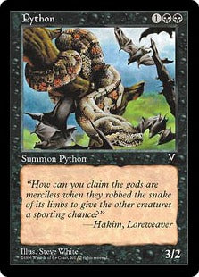 Magic The Gathering Card: Python Visions