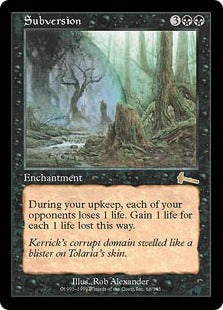 Magic The Gathering Card: Subversion #68 Urza's Legacy