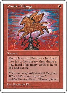 Magic The Gathering Card: Winds of Change Fifth Edition