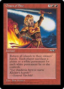 Magic The Gathering Card: Omen of Fire Alliances