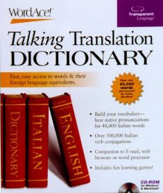 WordAce: Talking Translation Dictionary: Italian