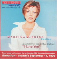 Martina Mcbride: Emotion 4 Song Sampler Promo w/ Artwork