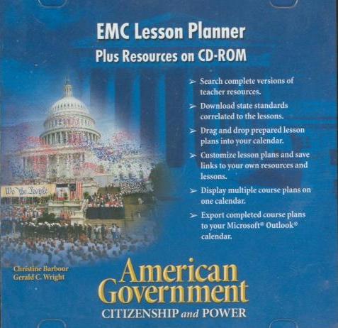 American Government: Citizenship & Power: EMC Lesson Planner Plus Resources
