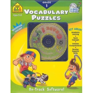 School Zone: Vocabulary Puzzles: Grade 1
