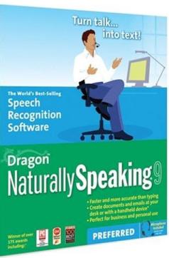 Dragon Naturally Speaking 9 Preferred w/ Manual & Headset