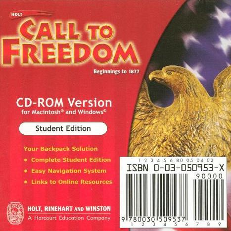 Holt Call To Freedom: Beginnings To 1877 Student