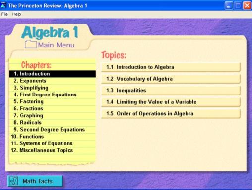 The Princeton Review: Algebra 1