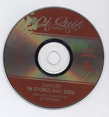 DJ Quik: In Store Sampler: May 2002 Promo w/ No Artwork