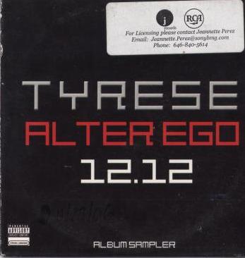 Tyrese: Alter Ego Album Sampler Promo w/ Artwork