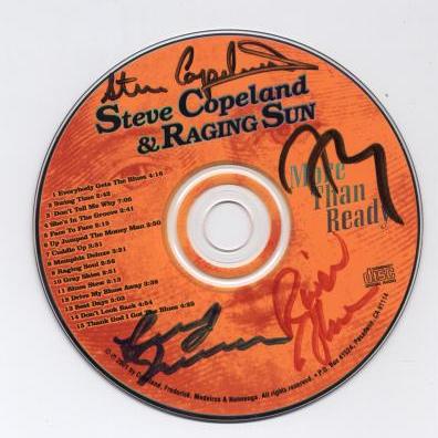 Steve Copeland & Raging Sun: More Than Ready Signed