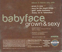 Babyface: Grown & Sexy Album Sampler Promo w/ Artwork