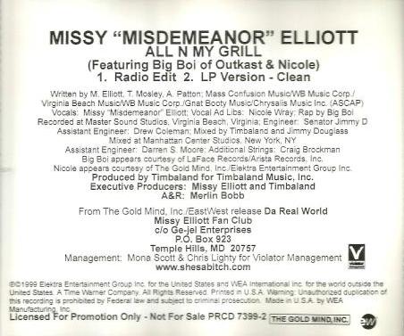 Missy Misdemeanor Elliott: All N My Grill Promo