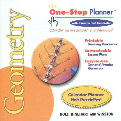 Holt Geometry: One-Stop Planner