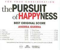 For Your Consideration: The Pursuit Of Happyness: Best Original Score Promo w/ Artwork