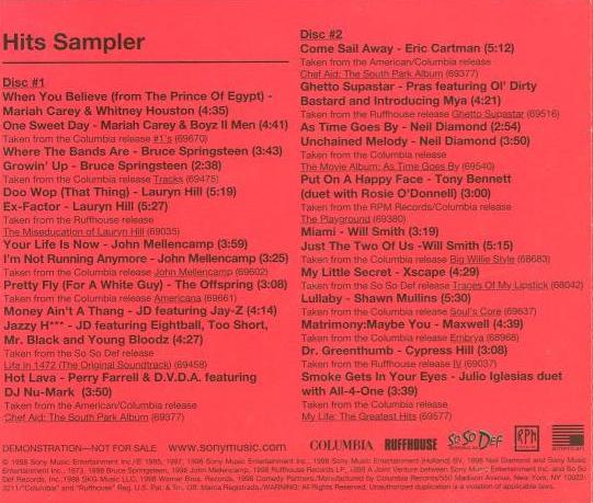 Sony Hits Sampler Promo