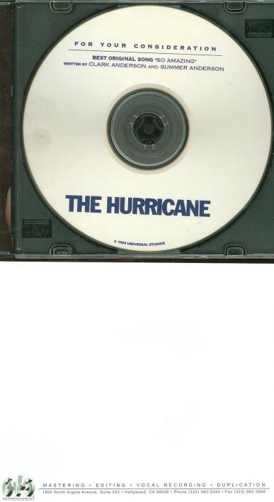 For Your Consideration: The Hurricane: Best Original Song: So Amazing Promo