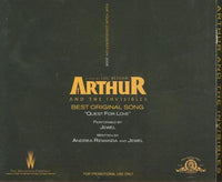 For Your Consideration: Arthur And The Invisibles: Best Original Song: Quest For Love Promo w/ Artwork