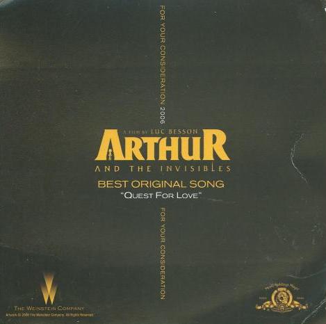 For Your Consideration: Arthur And The Invisibles: Best Original Song: Quest For Love Promo w/ Artwork