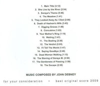 For Your Consideration: The Stoning Of Soraya M: Best Original Score Promo w/ Artwork