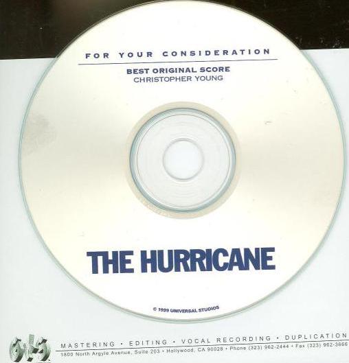 For Your Consideration: The Hurricane: Best Original Score Promo