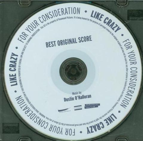 For Your Consideration: Like Crazy: Best Original Score Promo