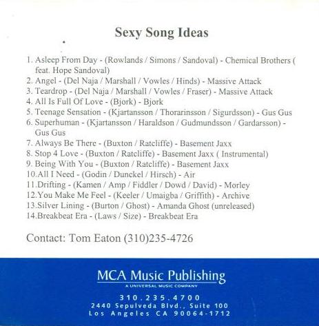 Sexy Song Ideas Promo w/ Artwork