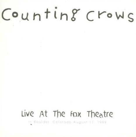 Counting Crows: Live At The Fox Theatre Promo w/ Artwork