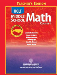 Holt Middle School Math North Carolina Teacher's CD-ROM