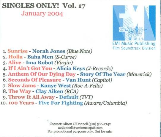 Singles Only! January 2004 Vol. #17 Promo