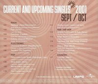 Universal Music Publishing Group: Current & Upcoming Singles Sept/Oct 2001 Promo w/ Artwork