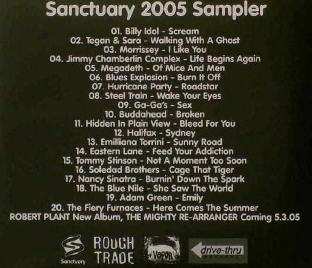 Sanctuary 2005 Sampler Promo