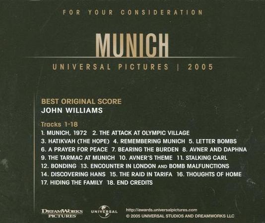 For Your Consideration: Munich: Best Original Score Promo