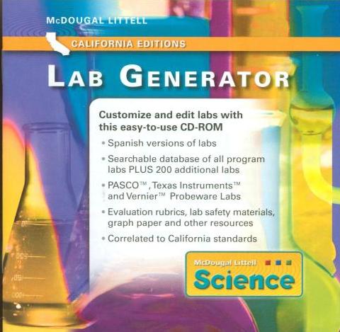McDougal Littell Science: Lab Generator