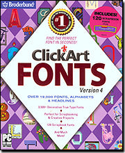 ClickArt Fonts 4 Deluxe