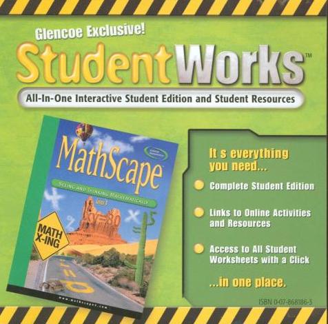Glencoe MathScape Seeing And Thinking Mathematically: StudentWorks Course 3 - NeverDieMedia