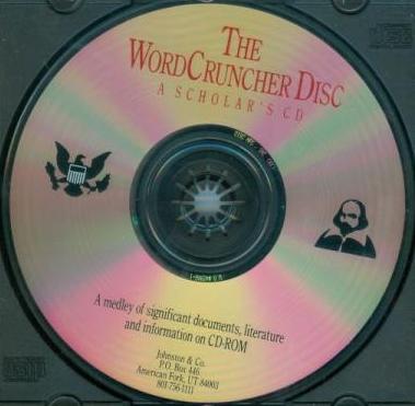 The WordCruncher Disc: A Scholar's CD