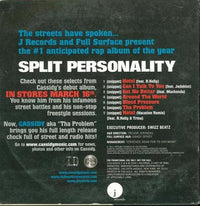 Cassidy: Split Personality Album Sampler Promo w/ Artwork