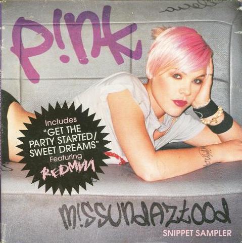 Pink: Missundaztood Snippet Sampler Promo w/ Artwork