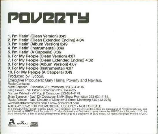 Poverty: I'm Hatin' & For My People Promo