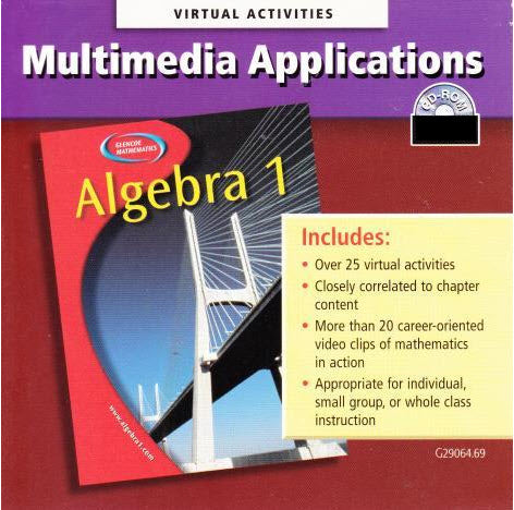 Glencoe Mathematics Algebra: Multimedia Applications 1