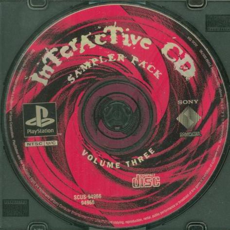 Playstation Interactive CD Sampler Pack Volume 3 w/ No Artwork