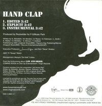 Bossman: Hand Clap Promo w/ Artwork