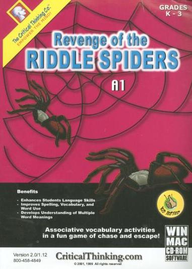 Spider Riddle Kids Revenge Of The Riddle Spiders A1 Grades K-3 – NeverDieMedia