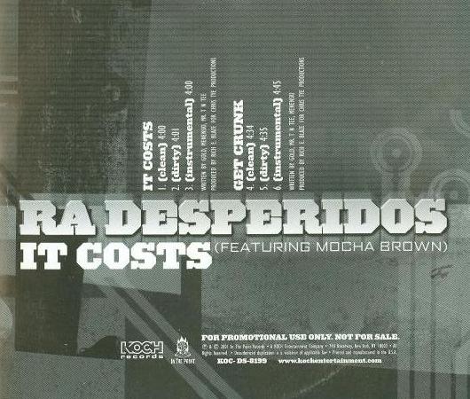 Ra Desperidos: It Costs Promo