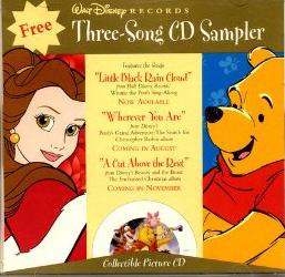 Walt Disney: Three-Song CD Sampler w/ Artwork