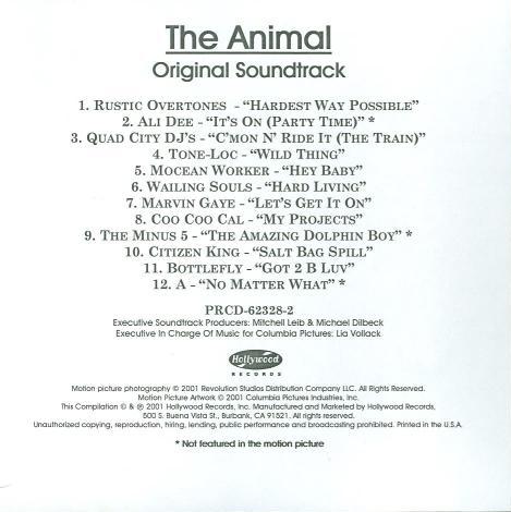 The Animal: Original Soundtrack Promo w/ Artwork