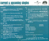 Universal Music Publishing Group: Current & Upcoming Singles January/February 2005 Promo w/ Artwork