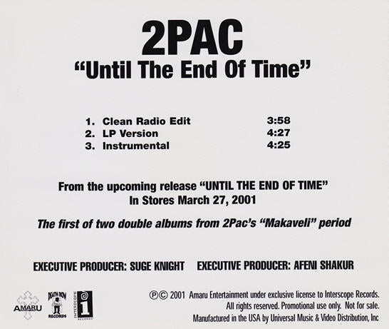 2Pac: Until The End Of Time Promo