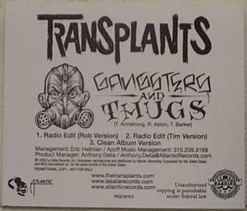 Transplants: Gangsters And Thugs Promo